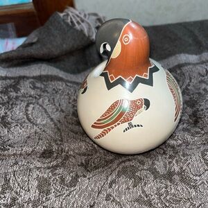 Vidal Corona Handcrafted Ceramic Bird Figurine - Multicolor
